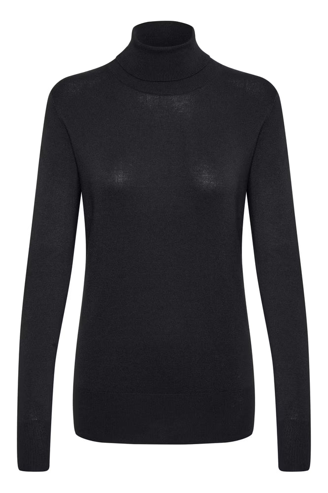 Kaffe Astrid Roll Neck Black Deep