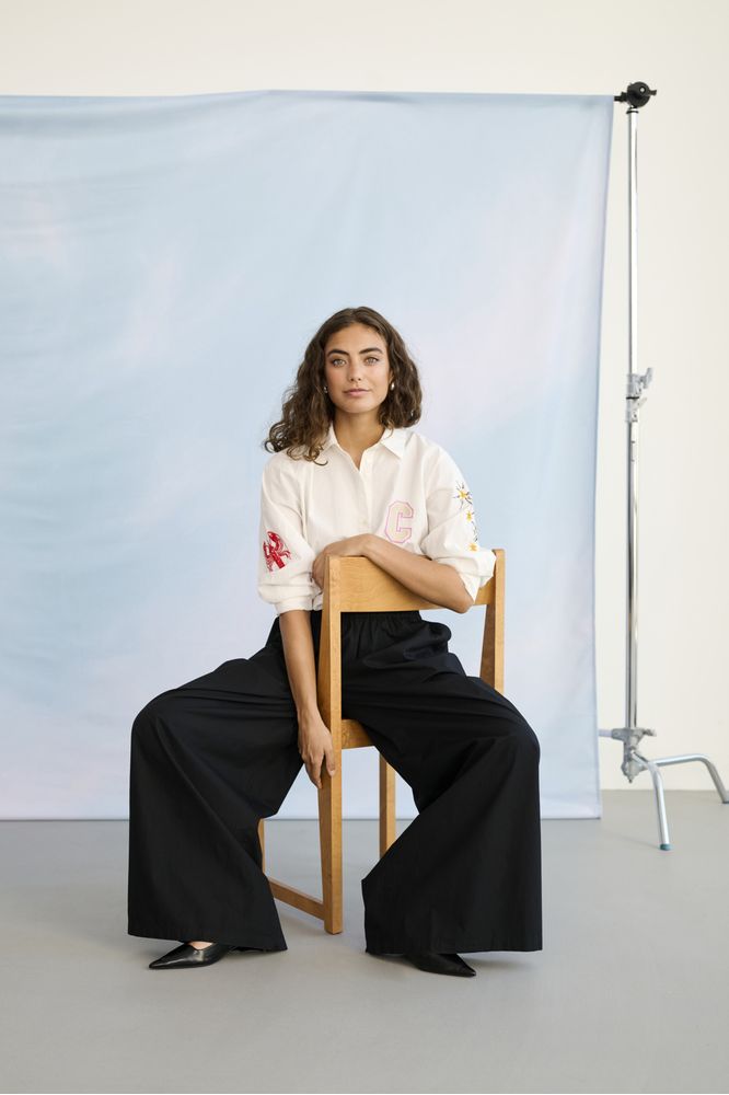 Culture Jila Olena Shirt Gardenia