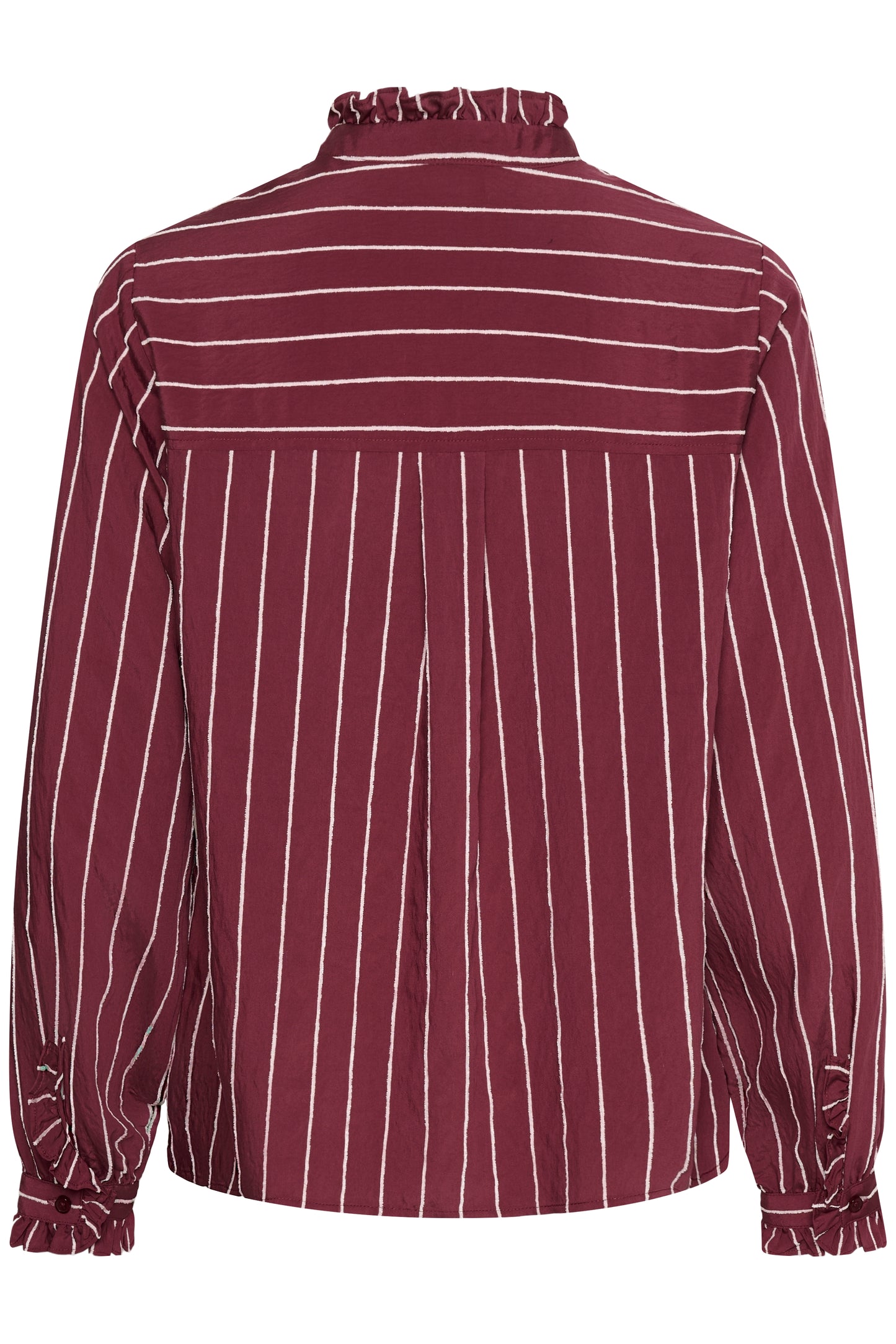Culture Arin Blouse Shirt Burgundy / White Stripe