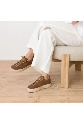 Paul Green Samtziege Nut Sneaker - Brown