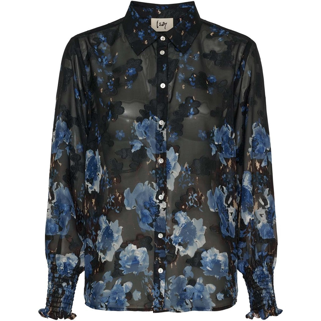 I Say Vibse Shirt Flower Border