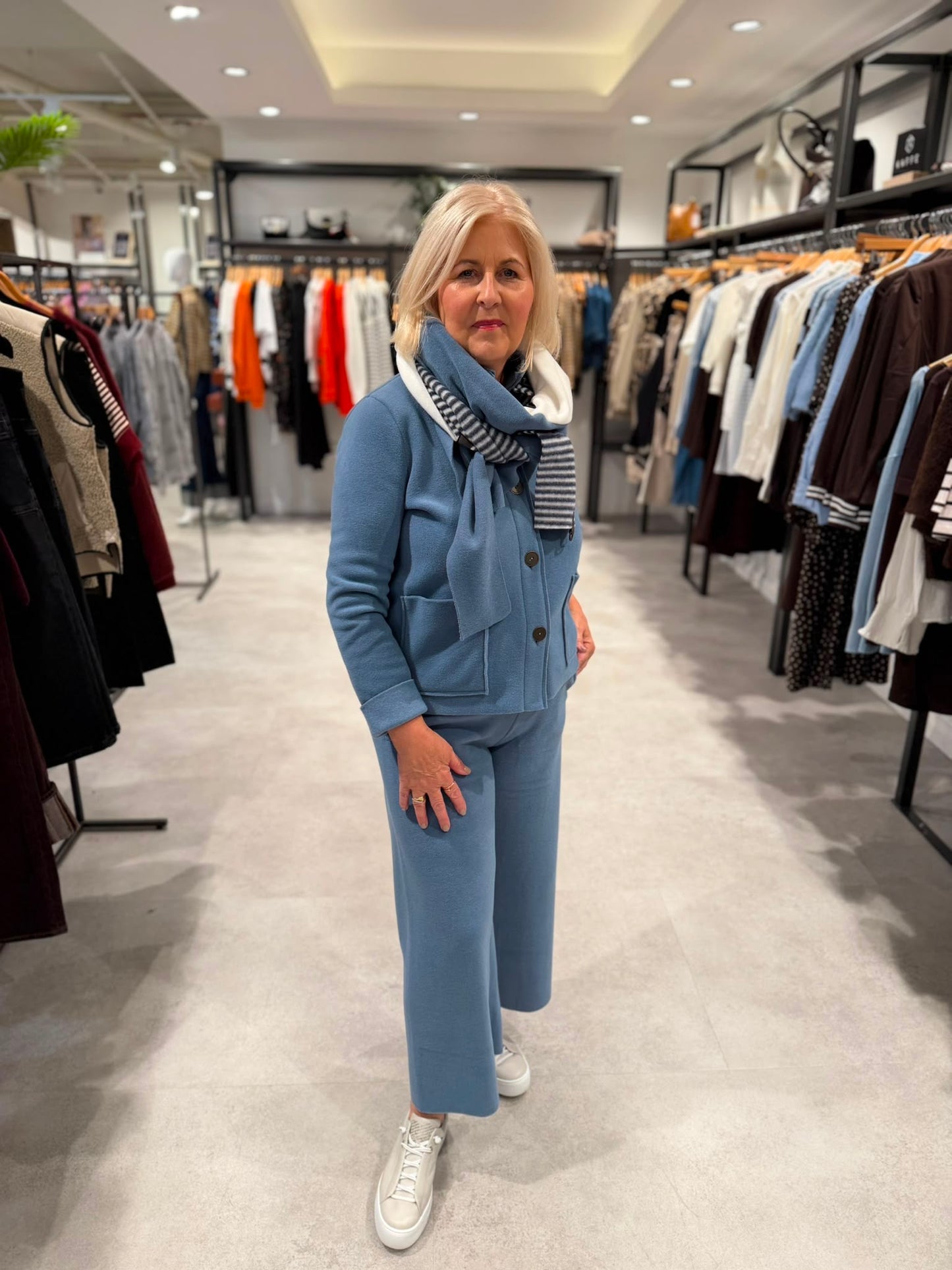 Henriette Steffensen Jacket Cardigan 7164 Dusty Blue