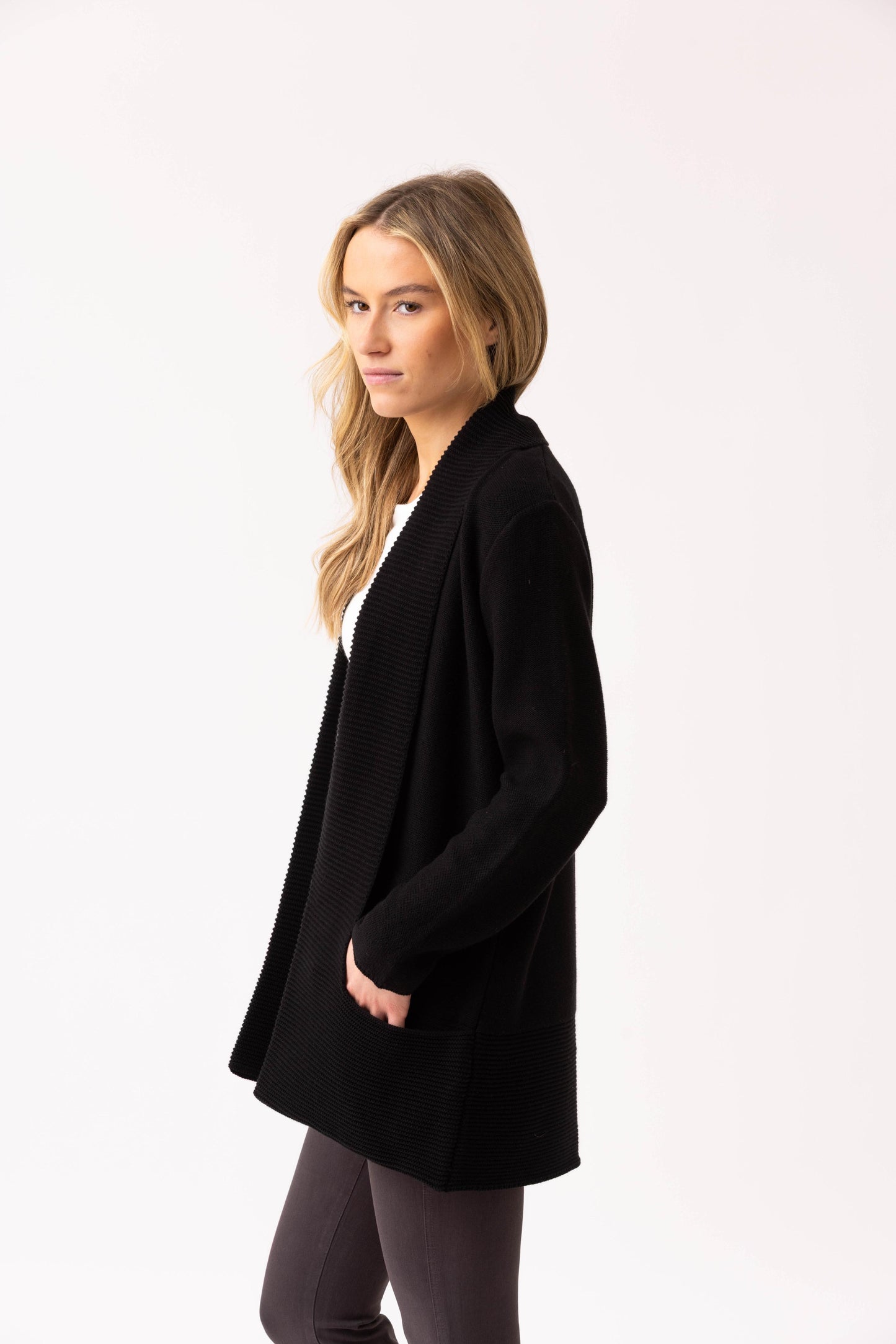 Marble Cardigan 6391 Black