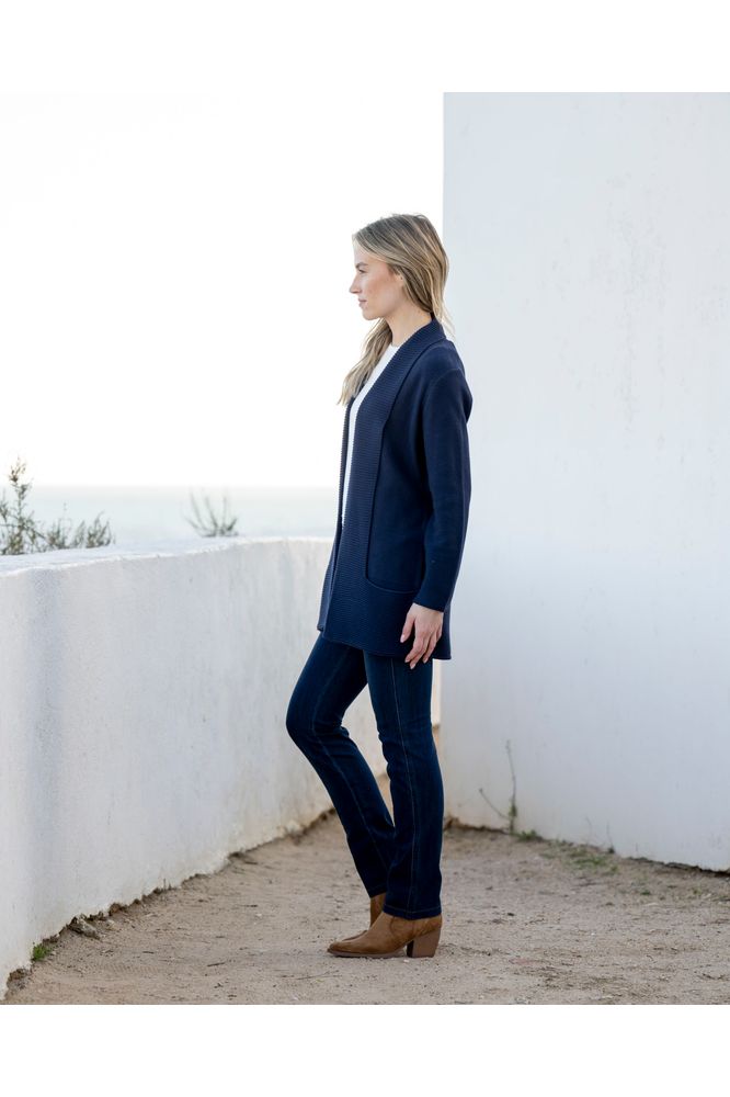 Marble Cardigan 6391 Navy