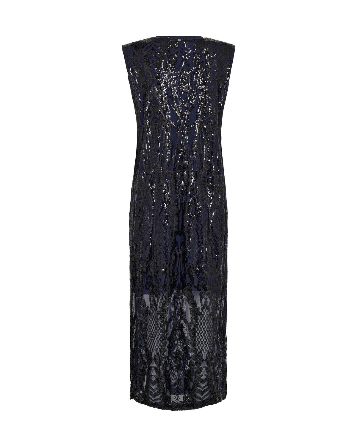 Mos Mosh Aran Harli Sequins Dress Navy Blazer