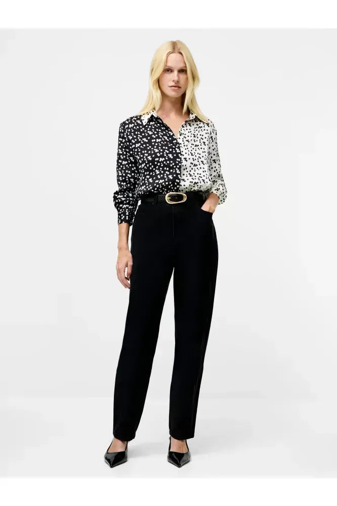 French Connection Blackout Harriet Mix Delancey Shirt
