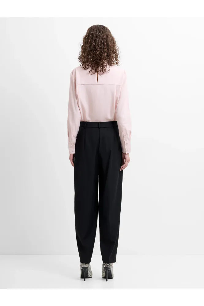 French Connection Netta Barrel Leg Trousers Navy