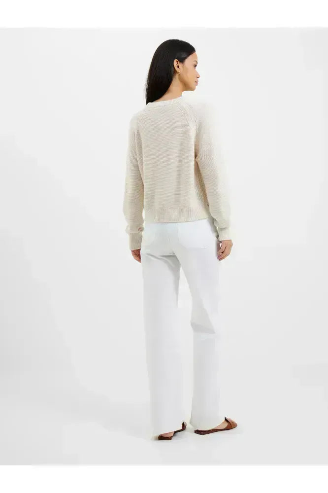 French Connection Oatmeal Lilly Mozart Crew Jumper