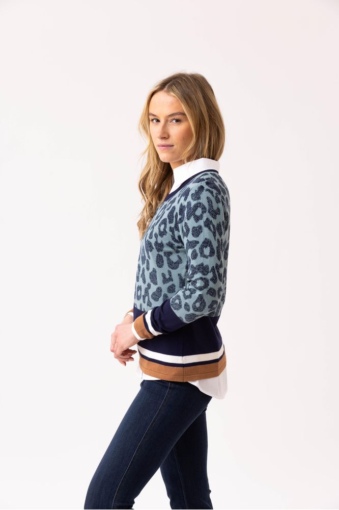 Marble Sweater 7997 Sea Foam