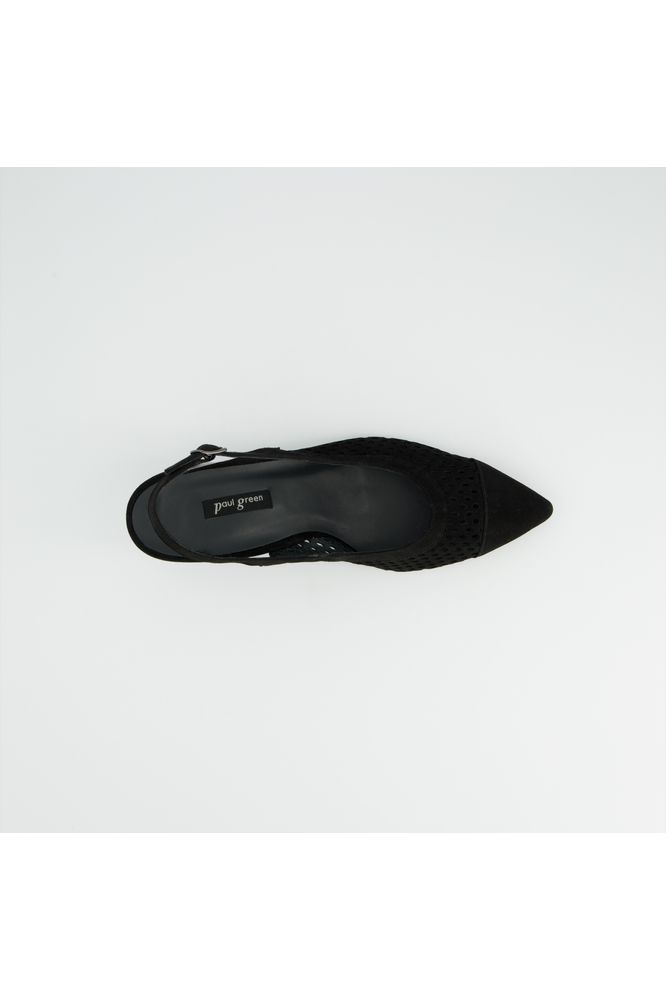 Paul Green Samtziege Sling Back - Black