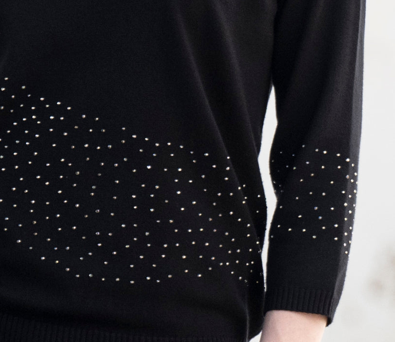 Marble Sweater 8052 Black