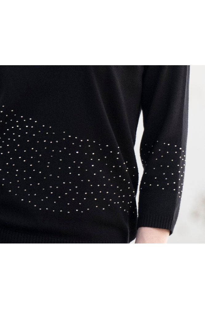 Marble Sweater 8052 Black