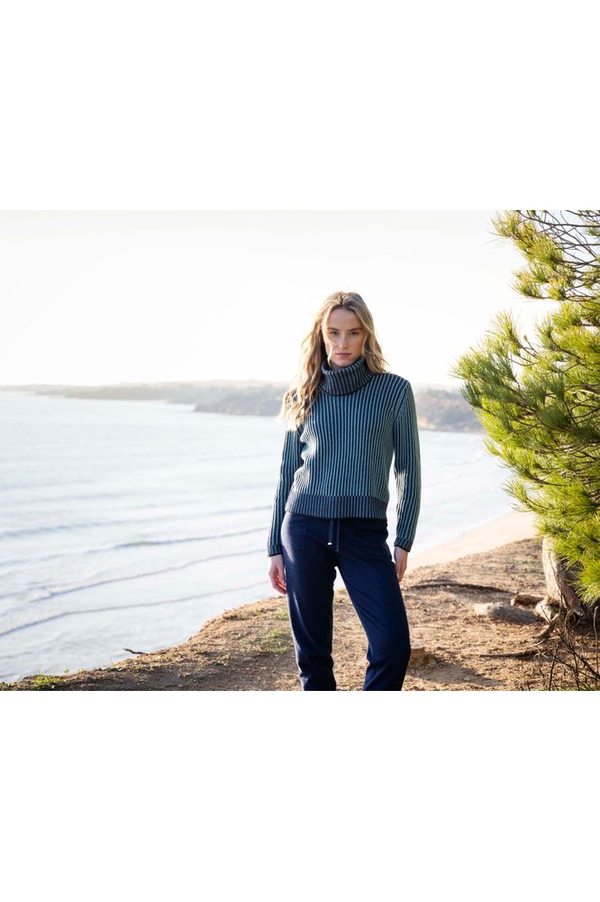 Marble Sweater 8100 Sea Foam