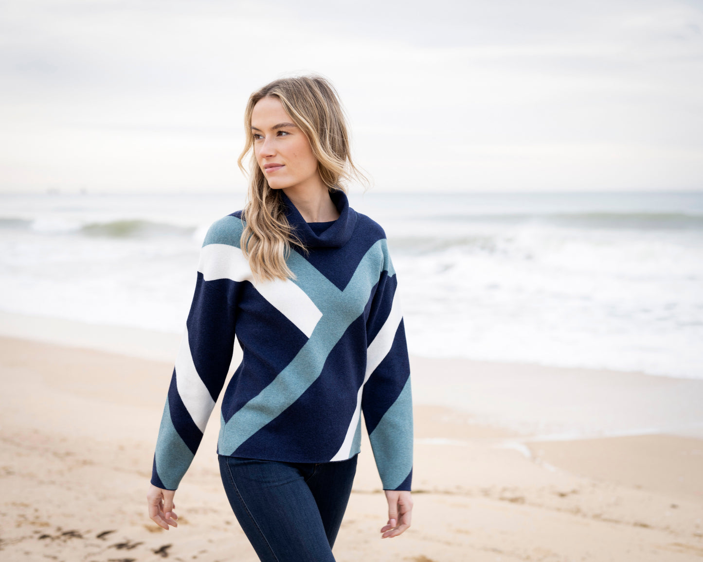 Marble Sweater 8109 Sea Foam