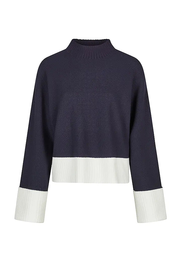 Marc Aurel Turtleneck Sweater Navy