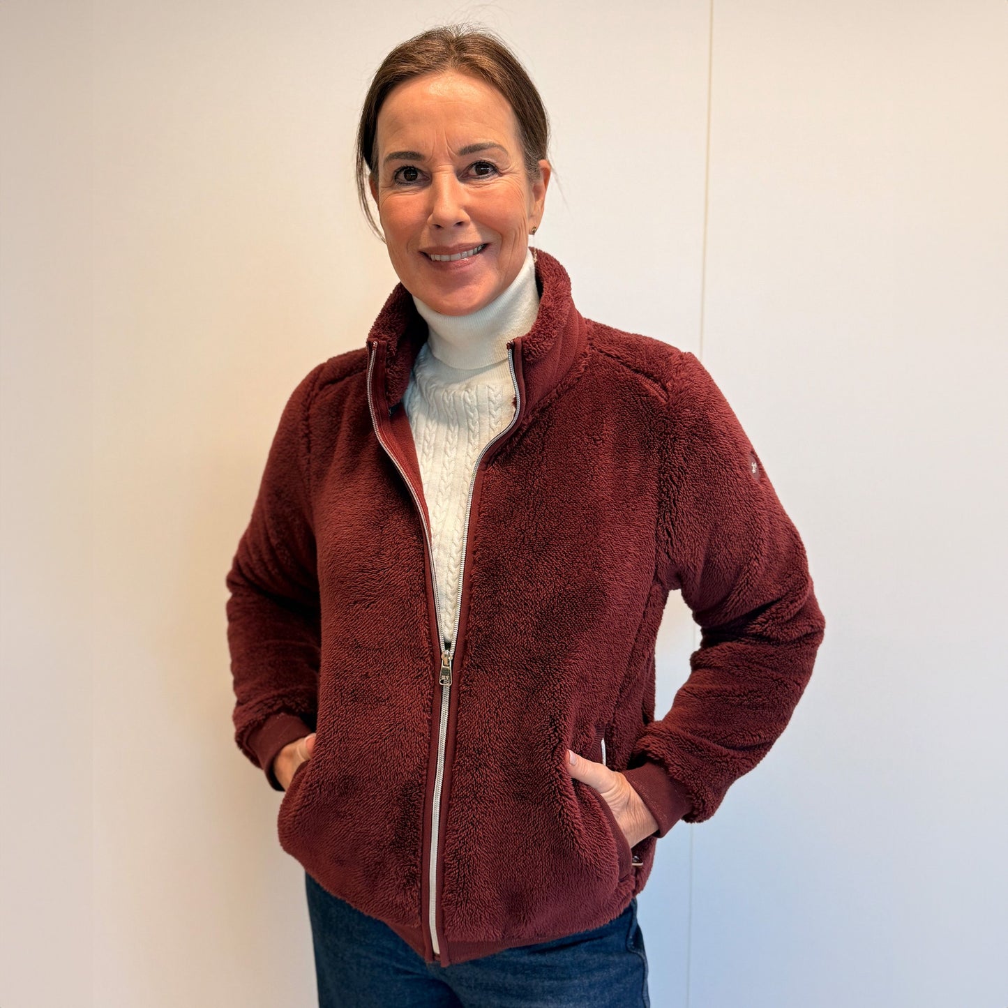 HV Polo Kaia Cardigan Burgundy Rattle