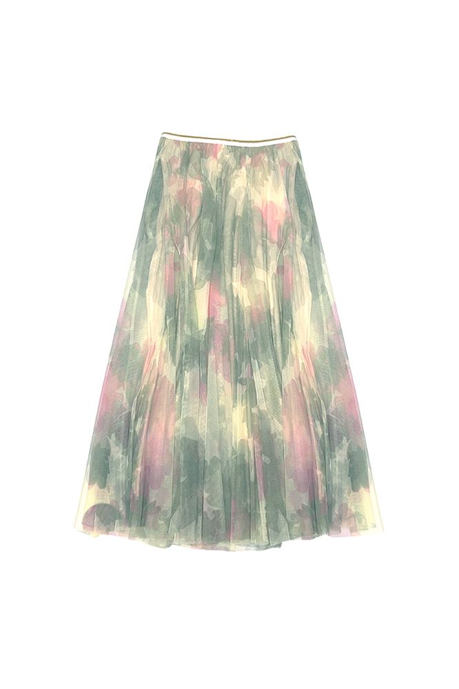 Last True Angel Floral Tulle Skirt