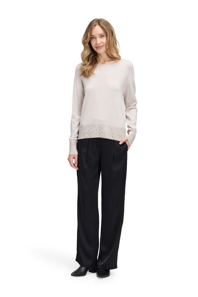 Betty Barclay Beige Sequin Cuff Knit