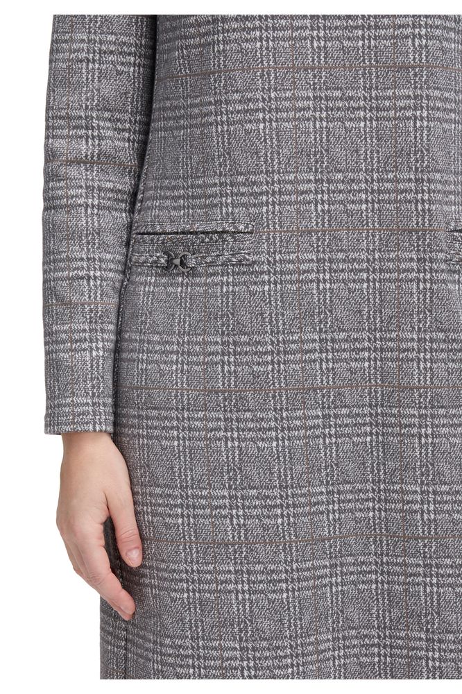 Betty Barclay Grey/Beige Checked Dress