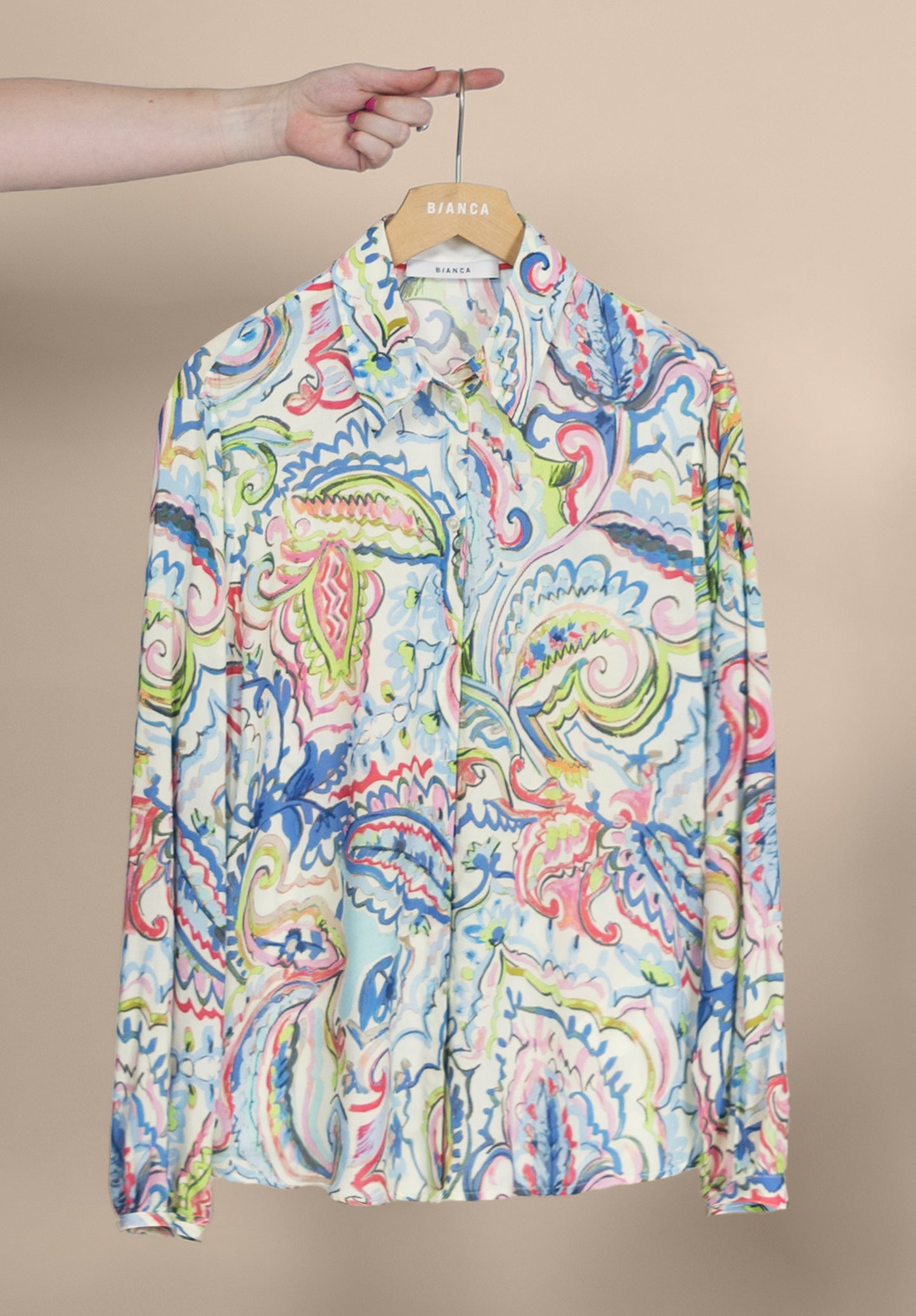 Bianca Adina Blouse Blue Mix