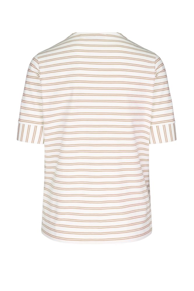 Bianca Dinia Stripe T-shirt - Taupe