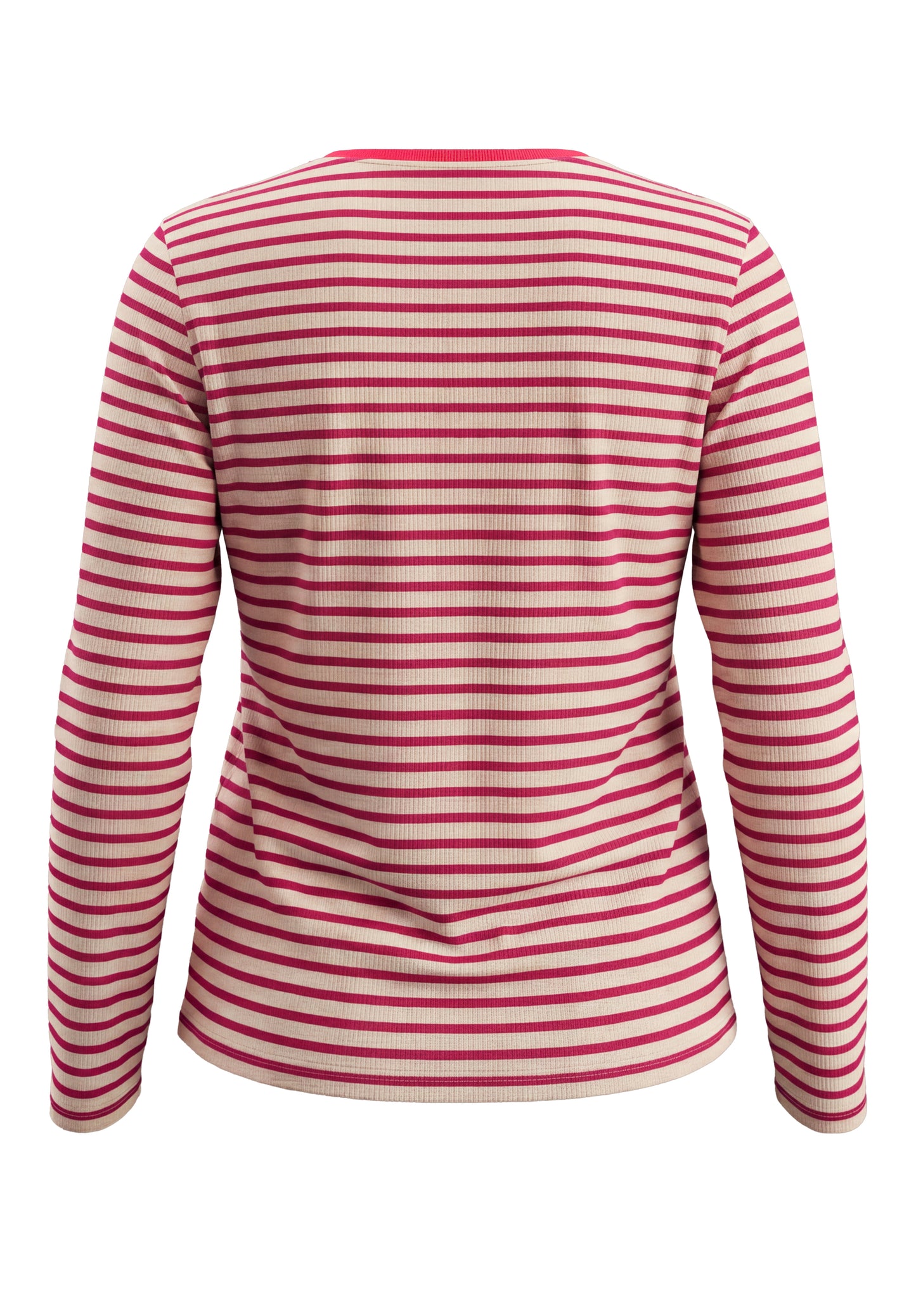 Bianca Dami Round Neck Top Red Mix