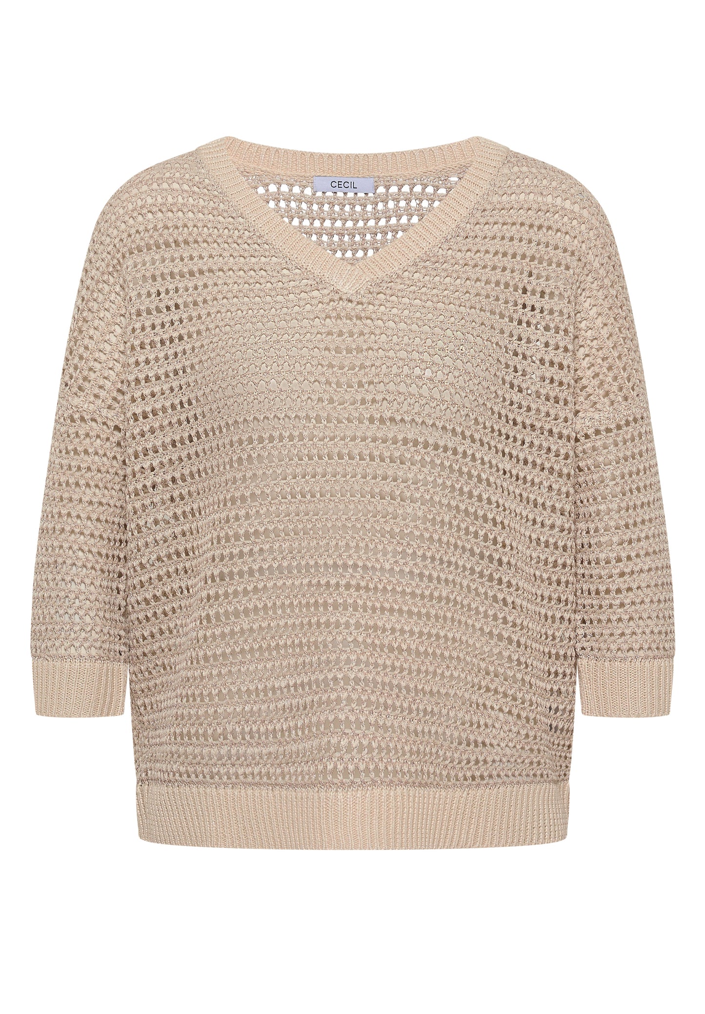 CECIL Loose Knit Sweater Pearl Beige
