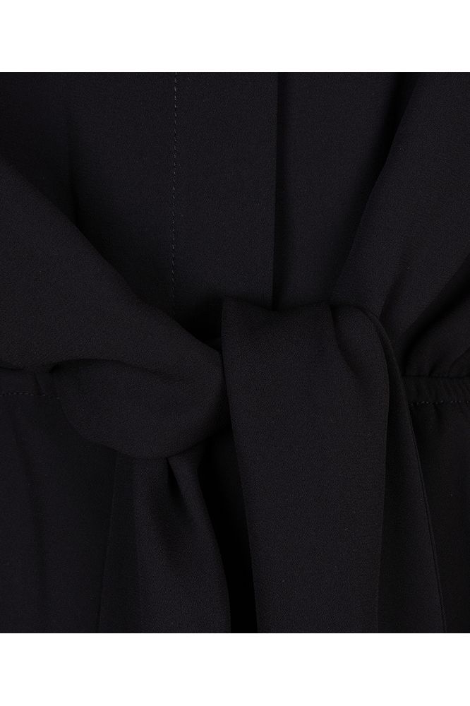 Esqualo Black Long Knot Dress