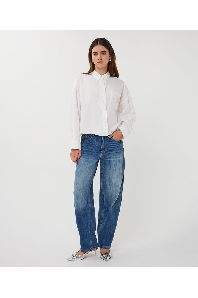 Esqualo Poplin Blouse Off White