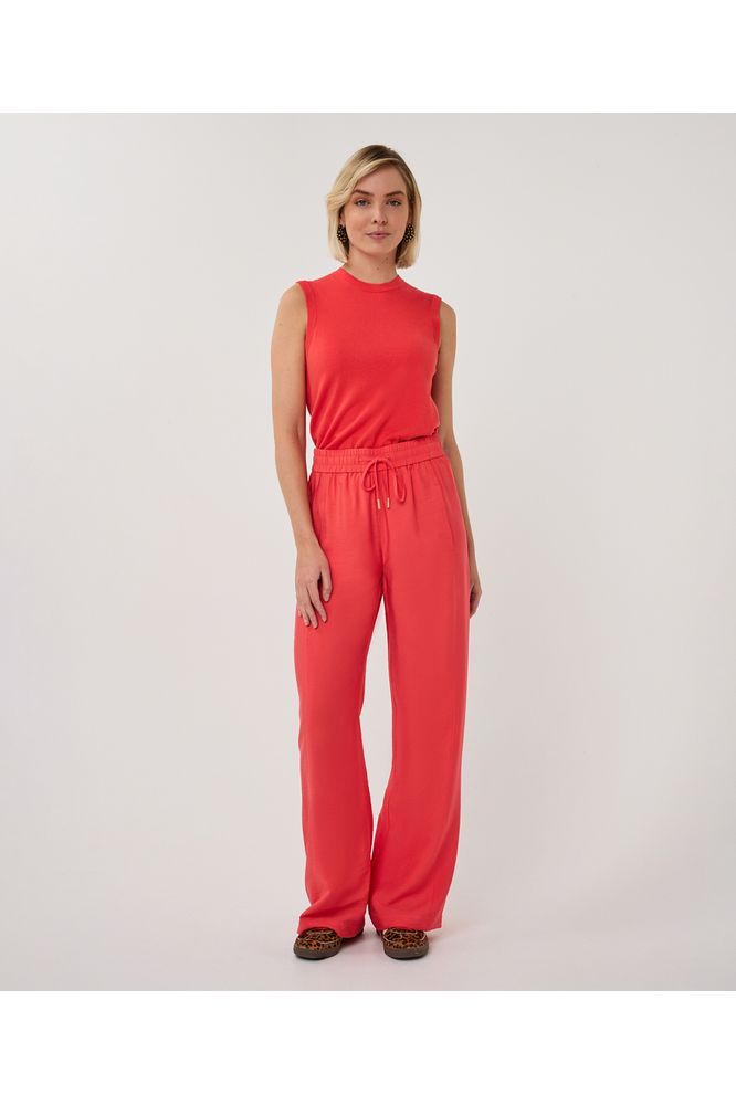 Esqualo Slub Trousers Chili