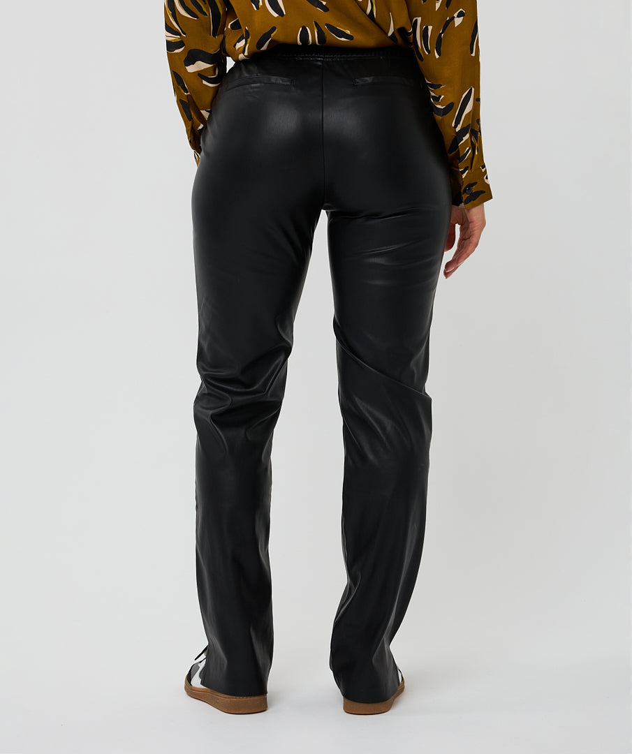 Esqualo Faux Leather Trouser