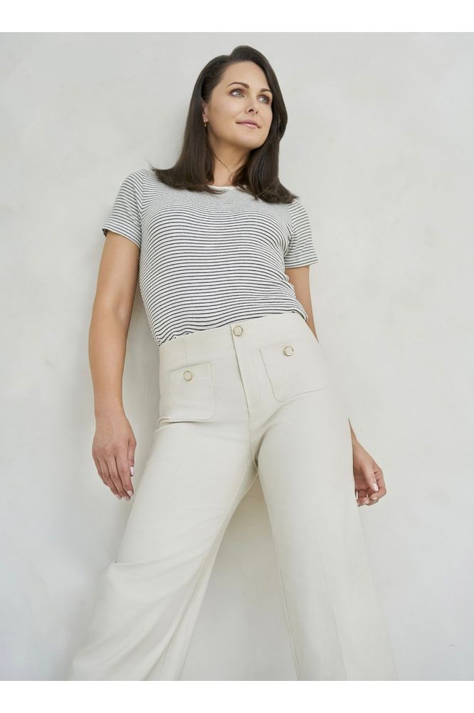 PINNS Culotte Trouser 638C Ecru