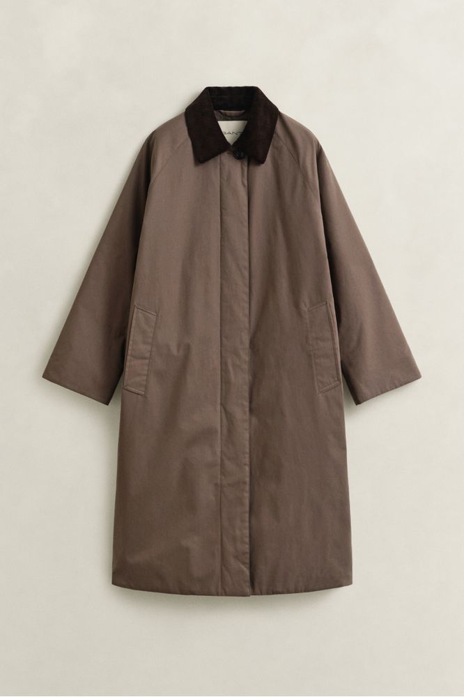 Gant Waxed Car Coat-Faded Taupe