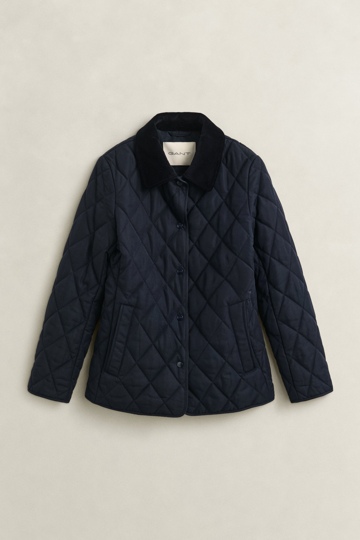 Gant Quilted Jacket-Evening Blue
