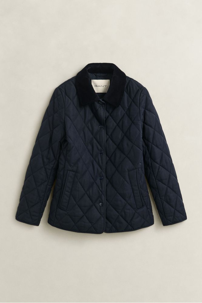Gant Quilted Jacket-Evening Blue