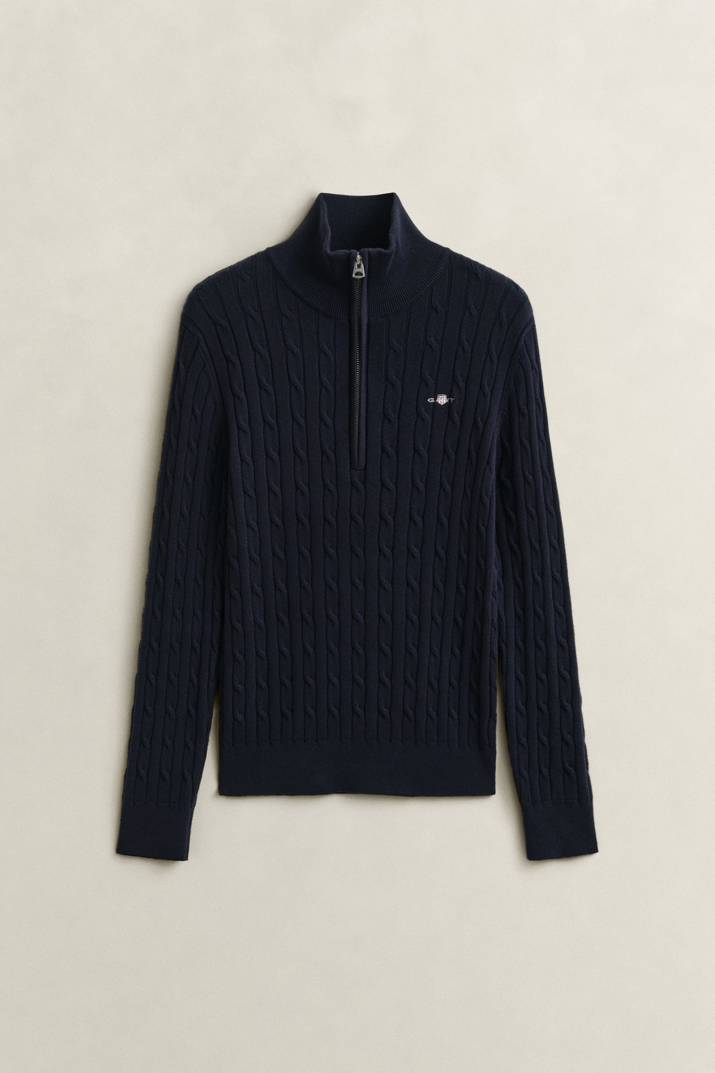 Gant Cable Half-Zip-Evening Blue