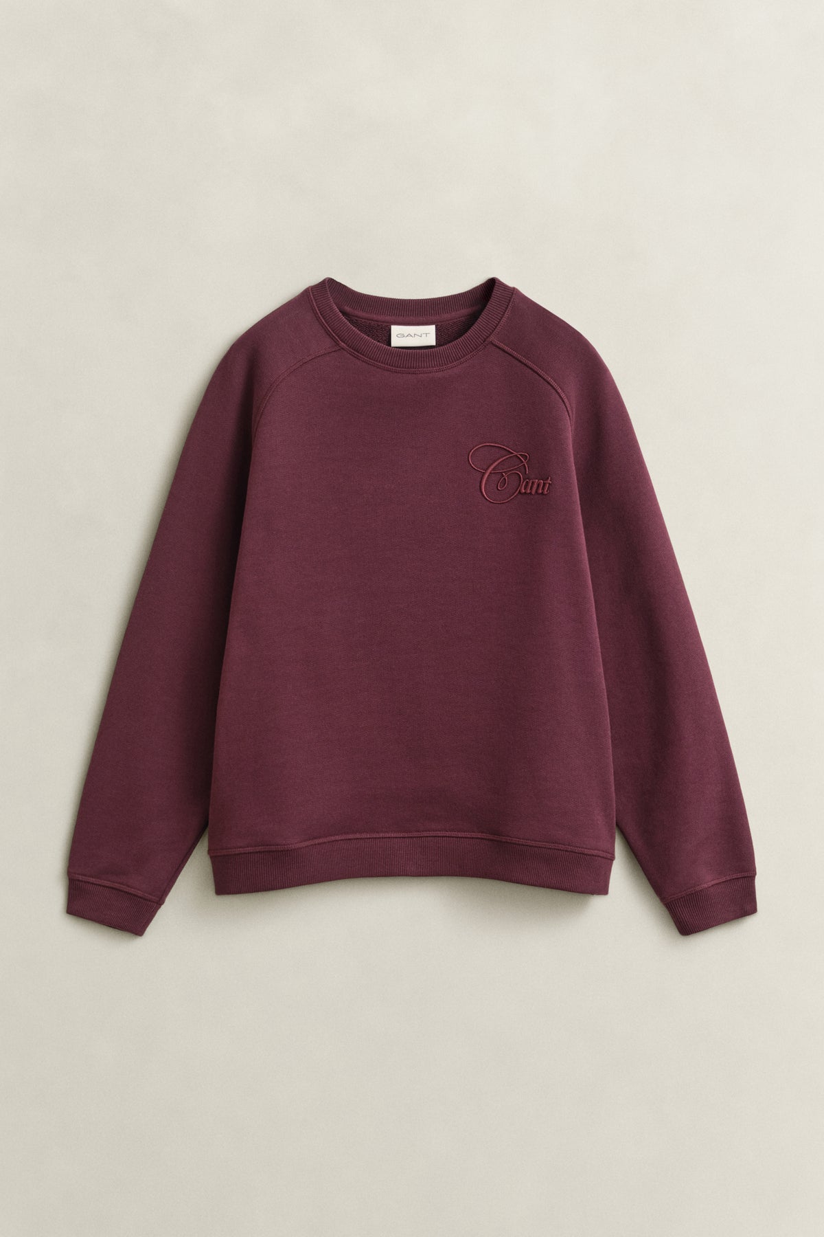 Gant Graphic Sweater Darkened Wine