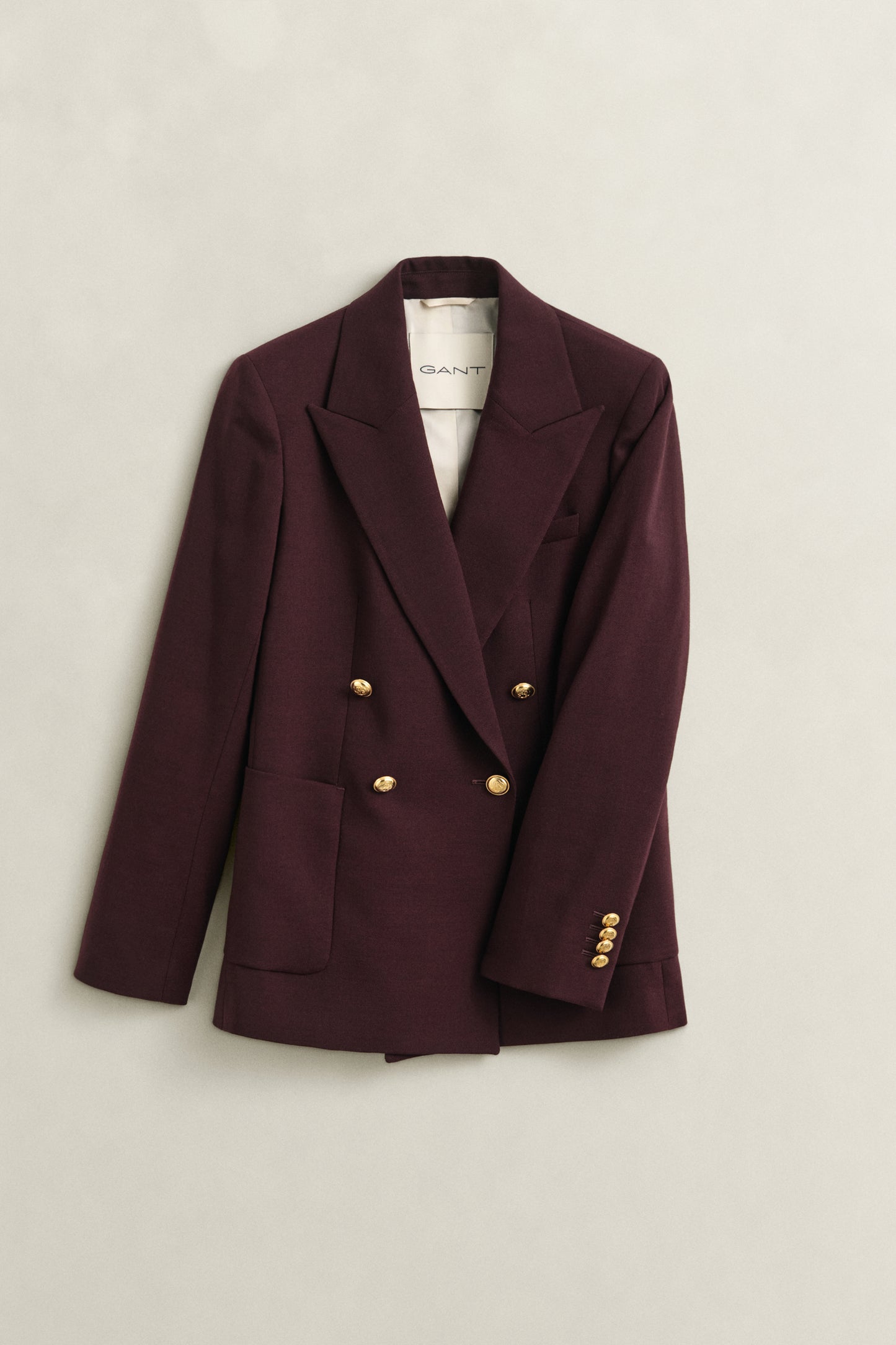 Gant Slim Fit Blazer-Darkened Wine