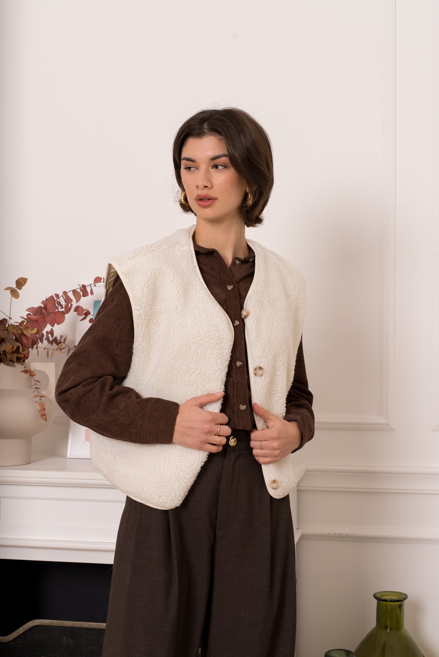 Killy Boxy Waistcoat Beige