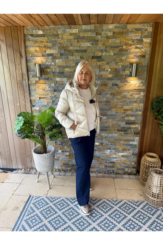 D.E.C.K Champagne Puffer Jacket