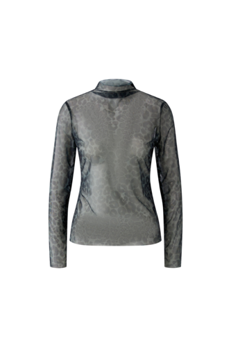 Oui Top Brown Grey-Black 99052