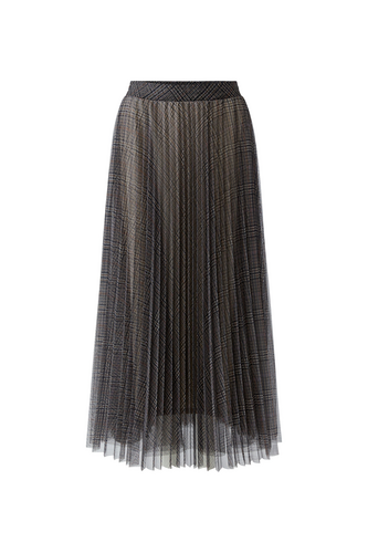 Oui Skirt Offwhite Brown 99954