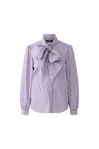 Oui Blouse White Violet 100415