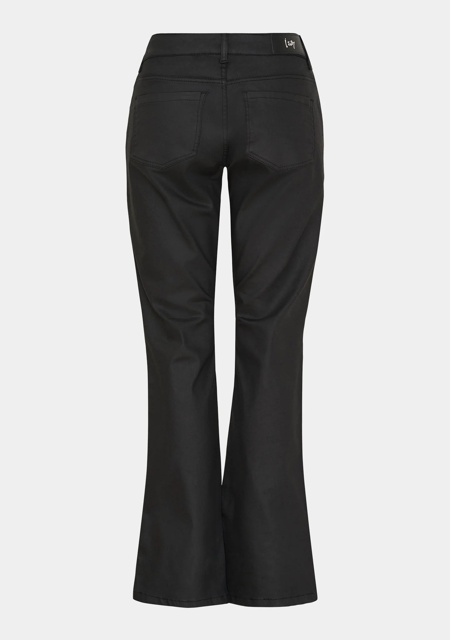 I Say Flare Coated Trouser-Black