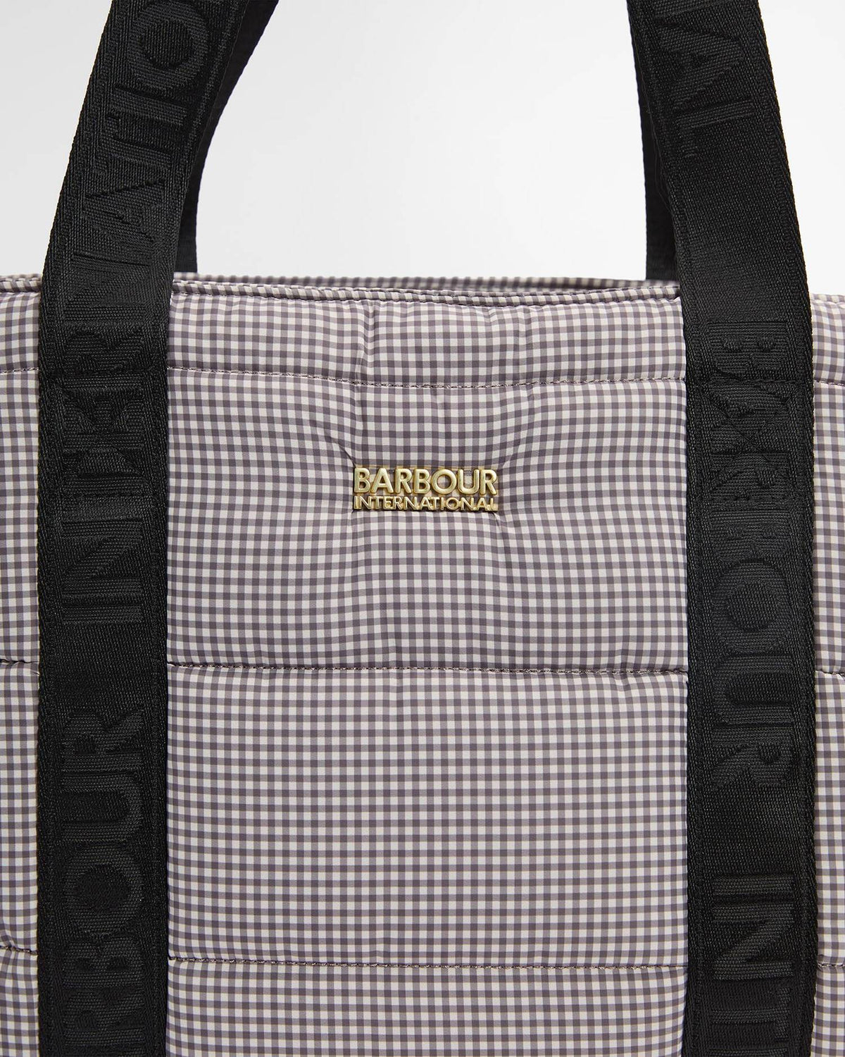 Barbour Monaco Check Tote Bag Truffle