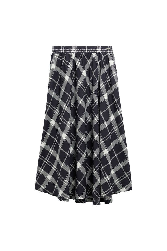 Barbour Baiton Midi Skirt Dark Navy