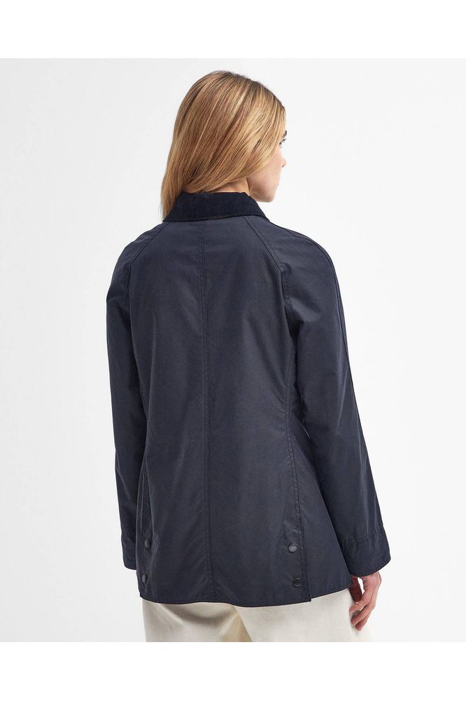Barbour Beadnell Waxed Coat Navy