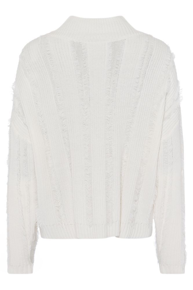 Marc Aurel Ribbed Fringe Sweater