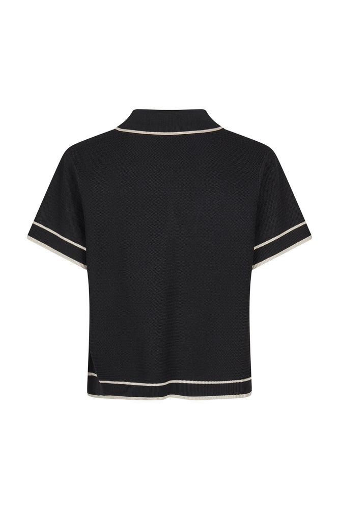 Marc Aurel Polo Pullover Black