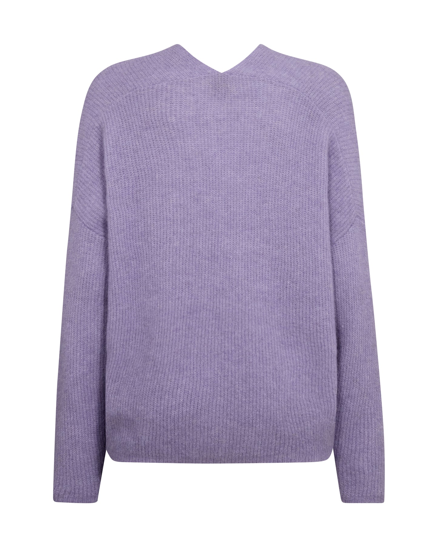 Mos Mosh Thora V-Neck Knit Violet Tulip